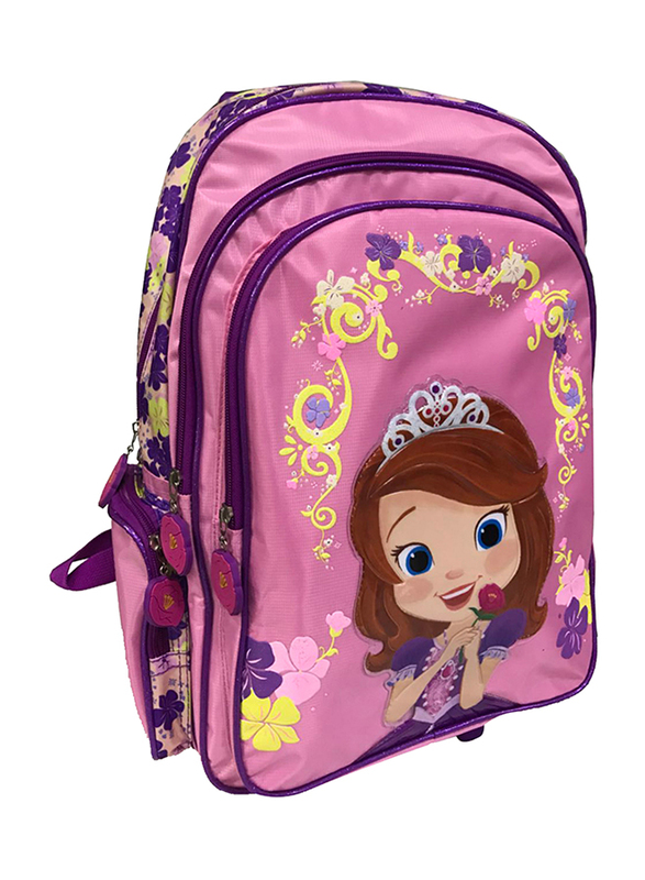 

Disney Sofia Beautiful Flower 16-Inch Trolly Bag for Girls, Purple