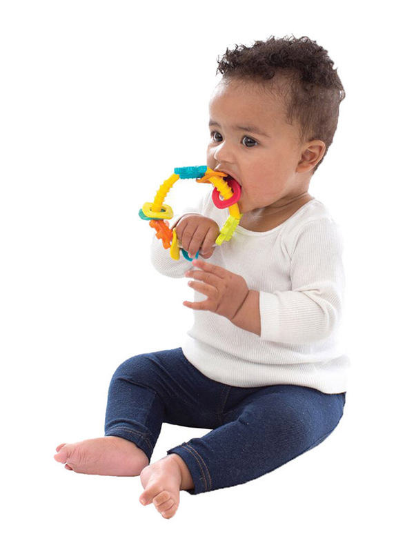 Playgro Gn New Design Triangle Rattle, Multicolour