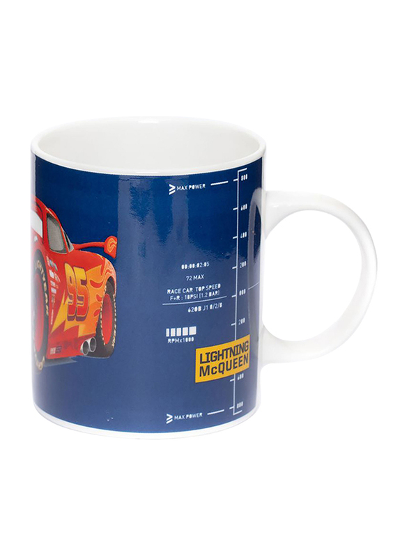 Disney Cars Can Shape Ceramic Mug for Boys, 300ml, Blue/Red/Yellow
