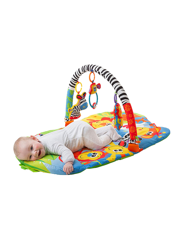 Playgro 5-in-1 Safari Gym, Green/Yellow/Red/White
