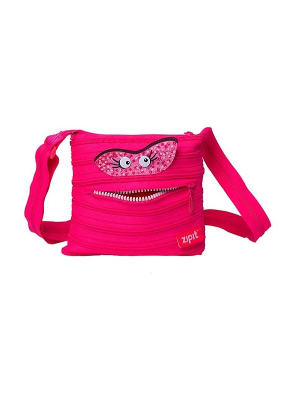 Zipit Monstar Mini Shoulder Bag, Sky Pink