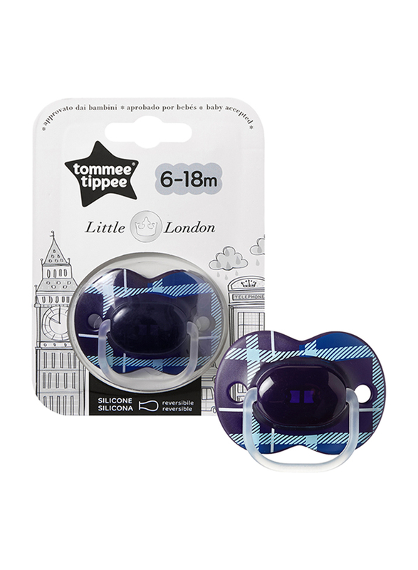 

Tommee Tippee Closer to Nature Little London Soother for Boy, Navy Blue