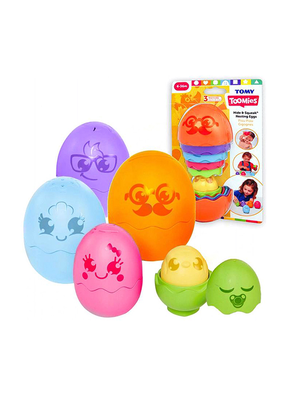 

Tomy Toomies Hide & Squeak Nesting Eggs, Ages 1+