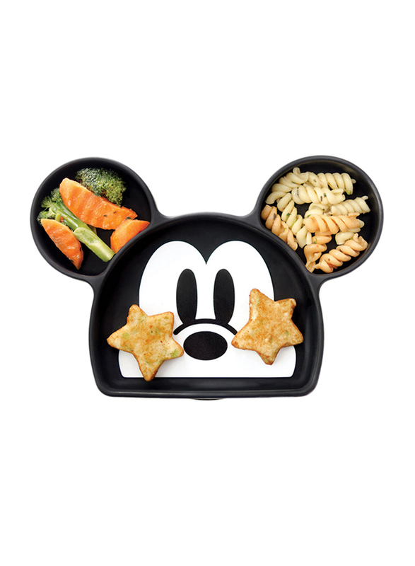 

Bumkins Mickey Mouse Silicone Grip Dish, Black