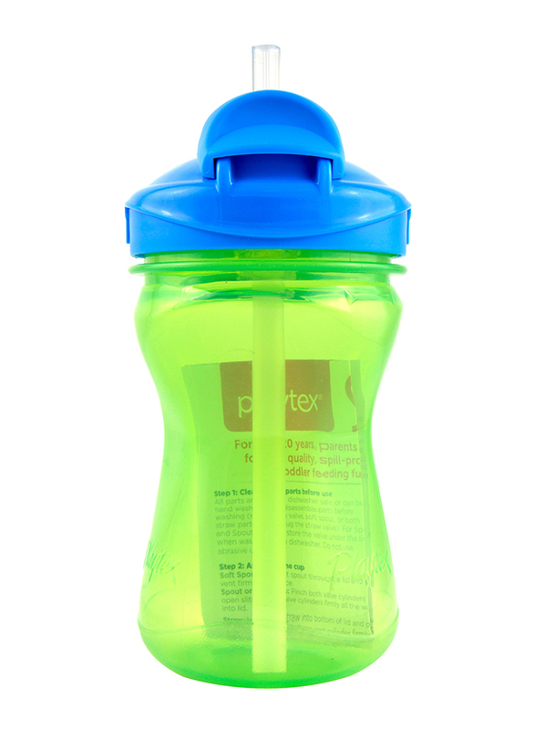 Playtex Sipsters Stage 2 Straw Cup, 266ml, Sky Blue/Green