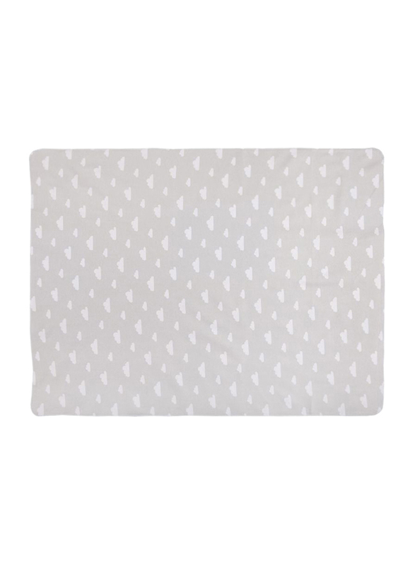 Playgro Baby Loves Playgro Flannel Wrap, 2 Pieces, Cloud Grey