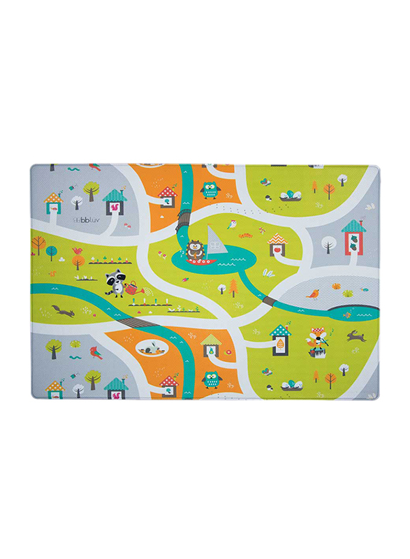 BBLuv Multi Reversible Miles Playmat, Green/ Orange
