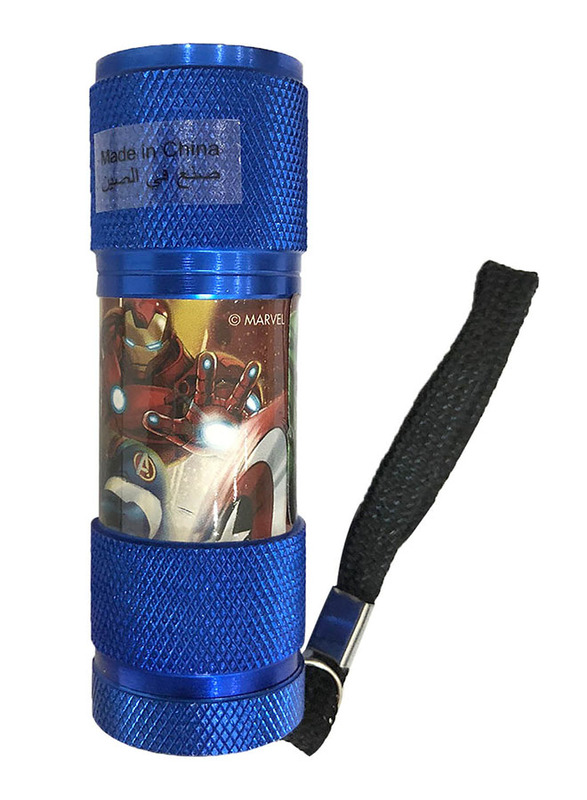 

Marvel Avengers Portable LED Torch Flashlight, with Wrist Strap, Blue