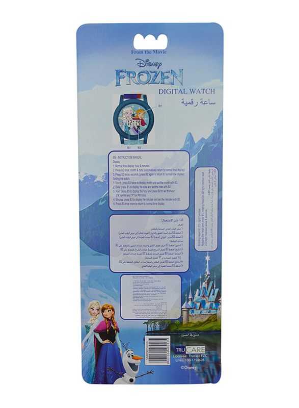 Disney Frozen, Digital Watch for Girls, with Rotating Head Flashing Light, 3+ Years, Plastic, One Size, Multicolor