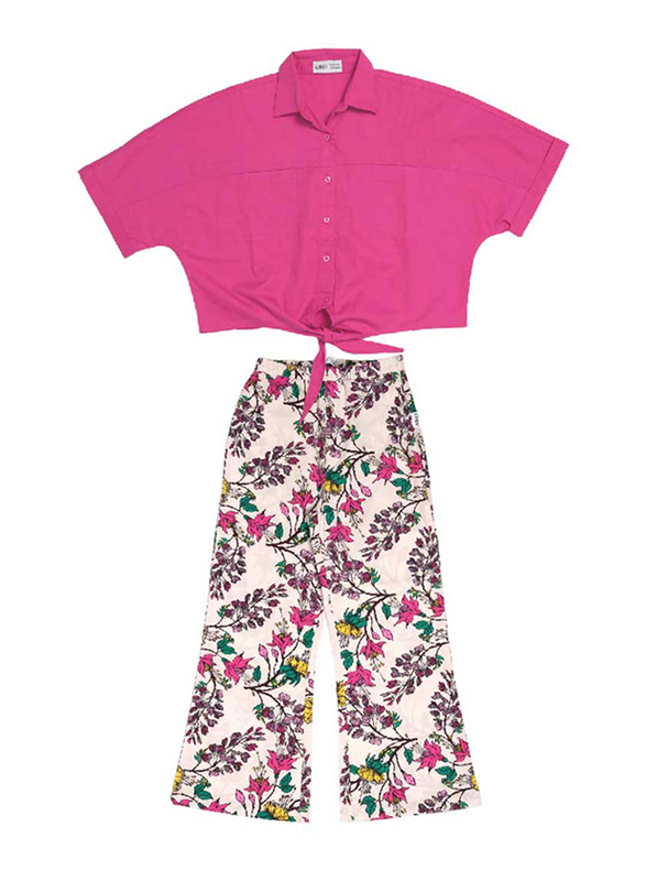 

Aiko Resort Wear Rayon Floral Top & Pant Set for Girls, 3-4 Years, RW1, Multicolour