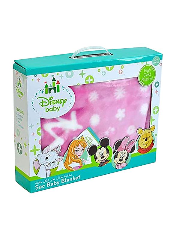 Disney Marie Cat Baby Sac Wrap Zipper Swaddling Blankets for New Born, 80 x 90cm, Pink