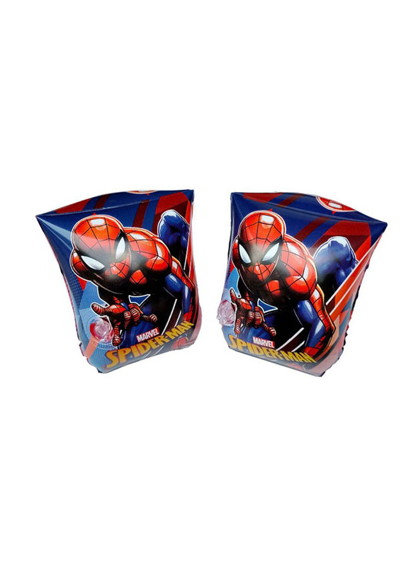 

Marvel Spiderman Printed Kids Inflatable Swim Arm Bands, Blue/Red