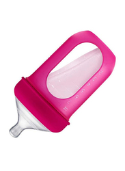 Boon Nursh Silicone Bottle, 3 & Above Months, 236ml, Pink