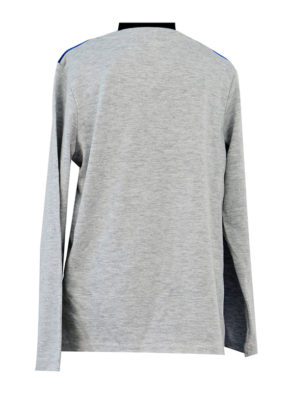 Warner Bros Justice League Movie Long Sleeve T-Shirt for Boys, 7-8 Years, Grey