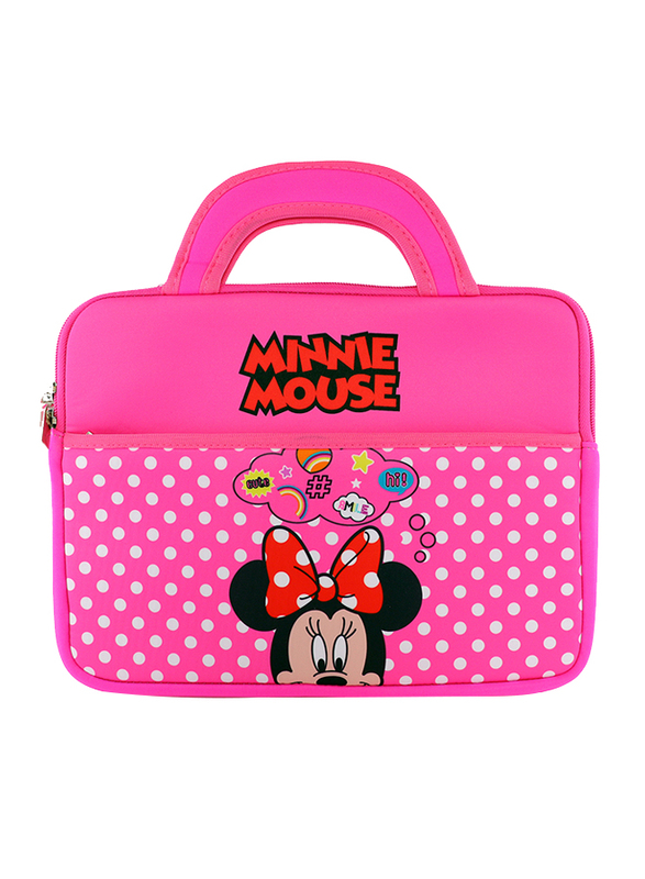 

Disney Minnie Mouse 12-inch Apple iPad Laptop Sleeve Bag, with Handle, Pink