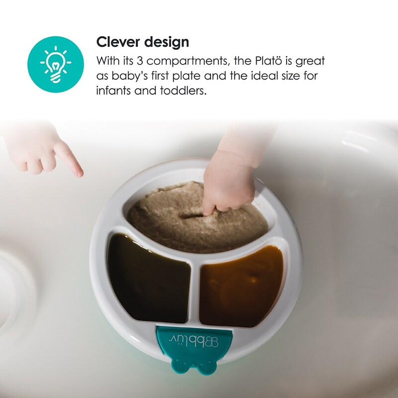 BBLuv Plato Baby Warming Plate, Aqua