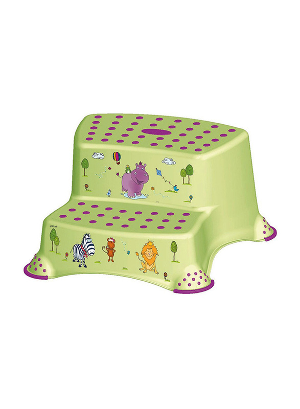 

Keeeper Double Step Stool with Anti-Slip Function, Green