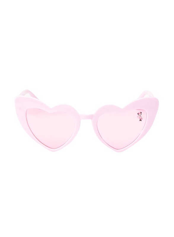 

Disney Minnie Full Rim Heart Sunglasses for Girls, Glitter-Infused Frames, Pink Lens, 3 Years+, Pink