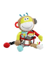 Dolce Musical Monkey Plush Interactive Stuffed Toy, Multicolour