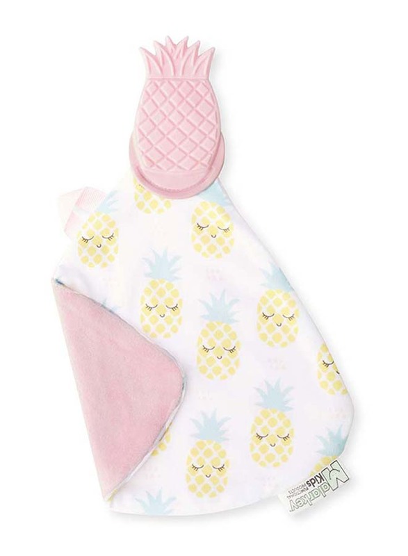 

Malarkey Kids Pretty In Pineapple Kids Munch-It Blanket, Pink/White
