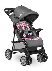 Lionelo Emma Plus Stroller, Pink/Grey