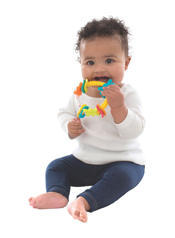 Playgro Gn New Design Triangle Rattle, Multicolour