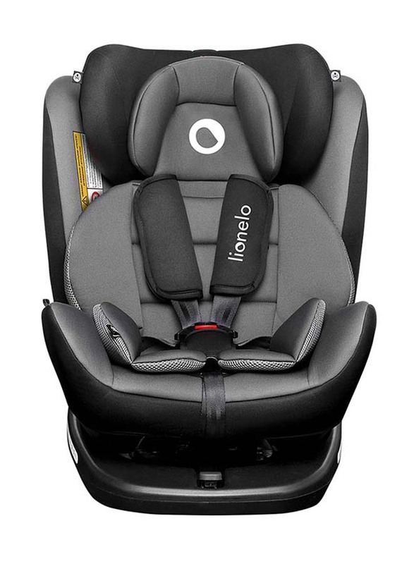 Lionelo Bastiaan 360 Baby Car Seat, Grey/Black Base
