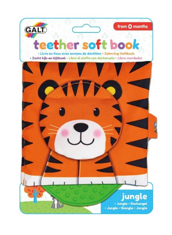 

Galt Teether Soft Book Jungle, 0-3 Months