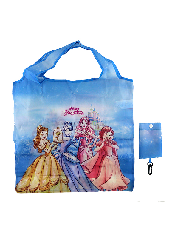 

Disney Princesses Foldable Travel/Shopping Bag For Girls, Blue