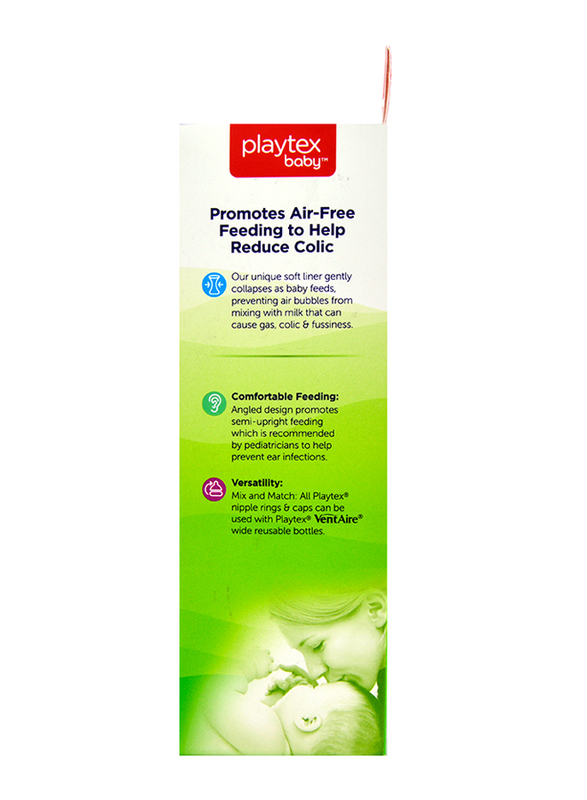 Playtex Anti-Colic Nurser with Drop-Ins Liners, 236ml, Clear