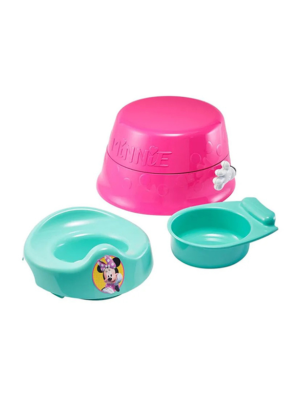 The First Years Minnie Mouse 3 in 1 Potty System, Pink/Green