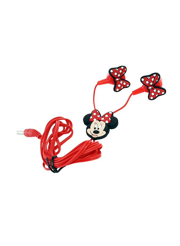 

Disney Minnie Mouse 3.5mm Jack In-Ear Earphones, Red