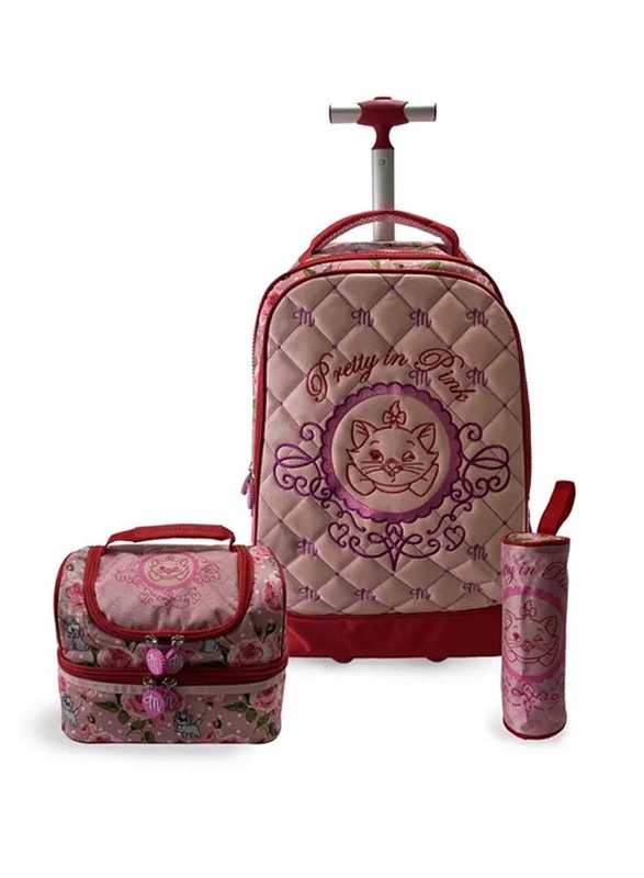 

Disney Marie Pretty In 20 Premium Trolley 3 in 1 Set, Pink