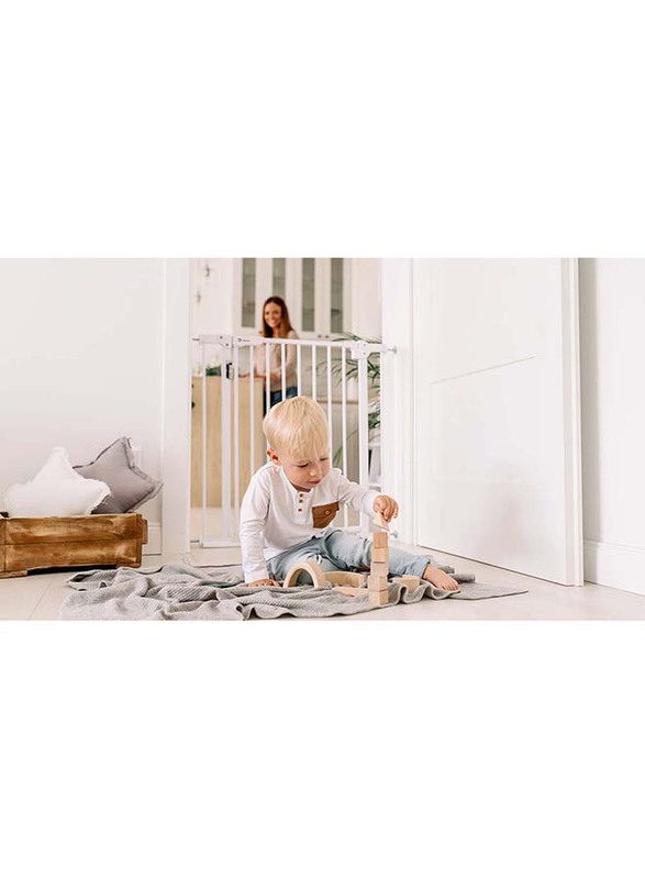 Lionelo Truus Slim Led Baby Gate, Grey