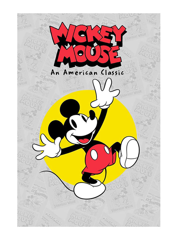 Disney Mickey Polar Fleece Blanket with Mug Gift Set, 2 Pieces, Multicolor