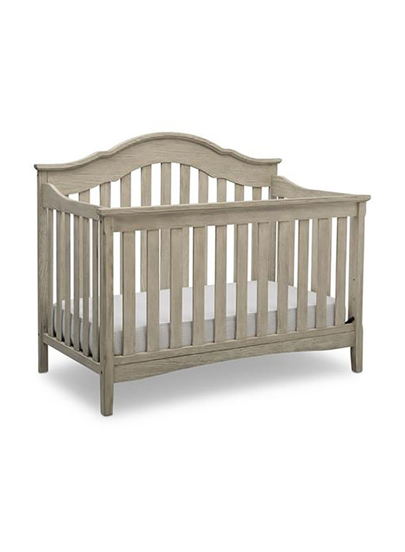 

Delta Children Farmhouse 2-in-1 Baby Crib, Limestone Grey