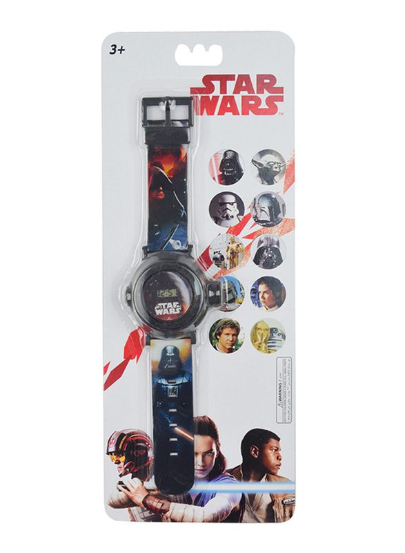 Lucas Star Wars Projector Watch for Boys, 3+ Years, One Size, Black
