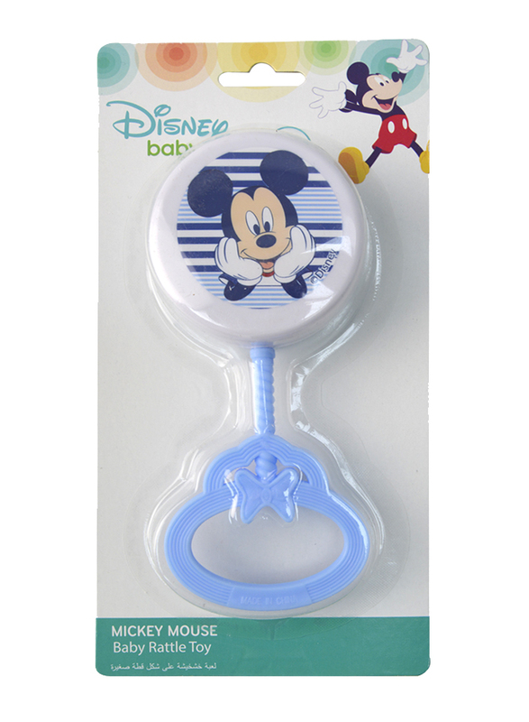 Disney Rattle Toy for Baby Boys, Mickey Mouse, Blue