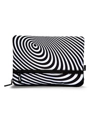 Zipit Circles Illusion Jumbo Pouch, Black/White