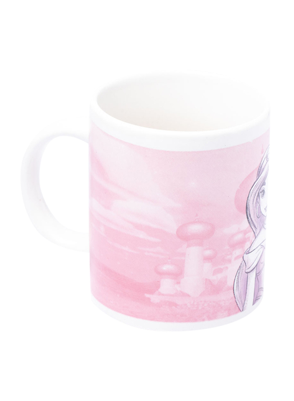 Disney Princess Can Shape Ceramic Mug for Girls, 300ml, Pink/White/Purple