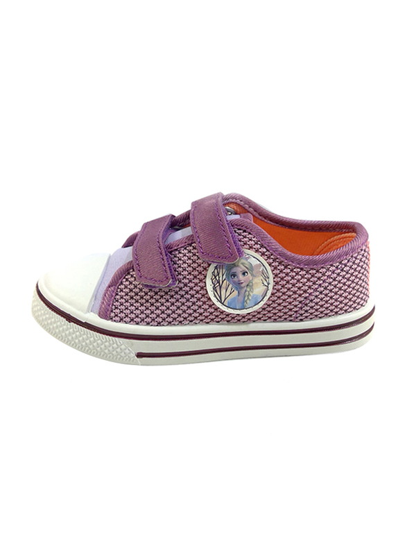 Disney Frozen II Velcro Sneakers for Girls, 24 EU, Lilac