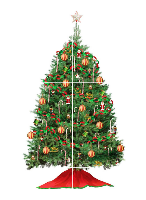 

Room Mates Decals Build A Christmas Tree Wall Decal, Green