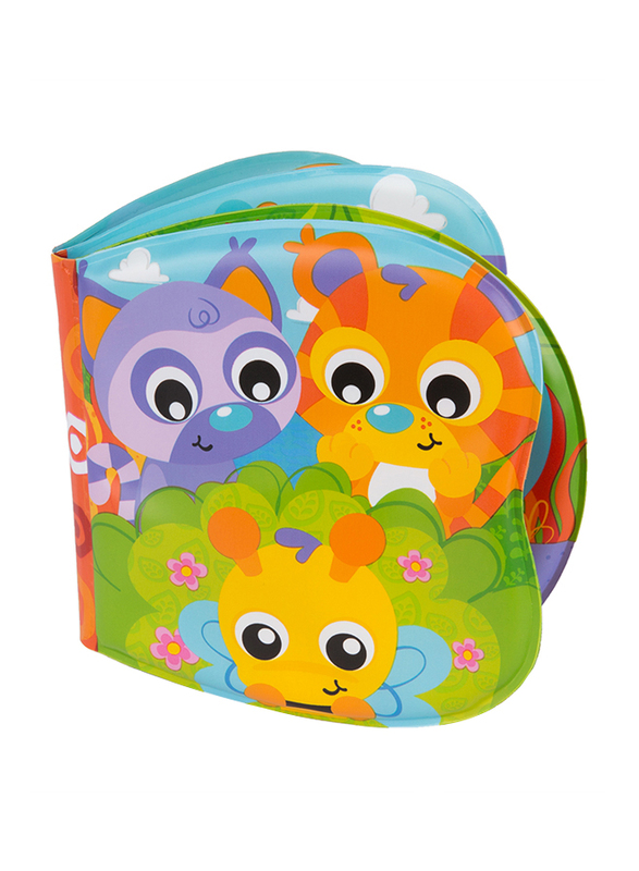Playgro Little Bee's Adventure Bath Book for Kids, Blue/Yellow/Green/Red/Orange