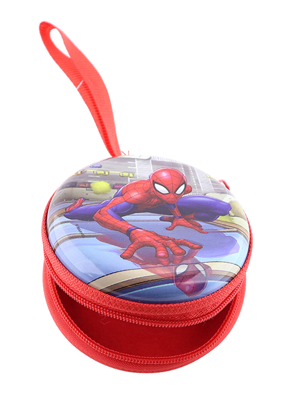 

Marvel Spider-Man Metal Tin Case Pouch for Earphone, Coins, Memory Card, Multicolor