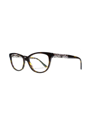 Bvlgari Full Rim Cat Eye Havana Frame for Women, BV4126B-504, 53/16/140