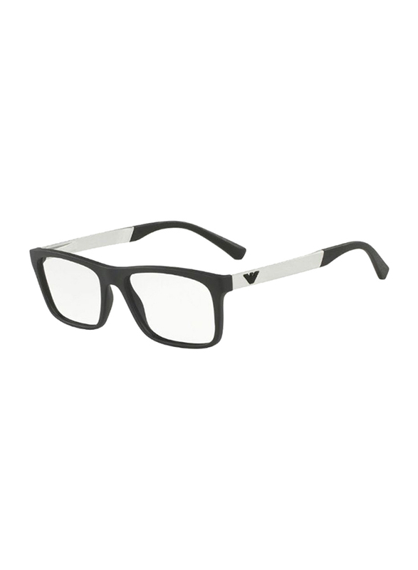 

Emporio Armani Full Rim Rectangle Black Frame for Men, EM-3101-5042, 55/17/145