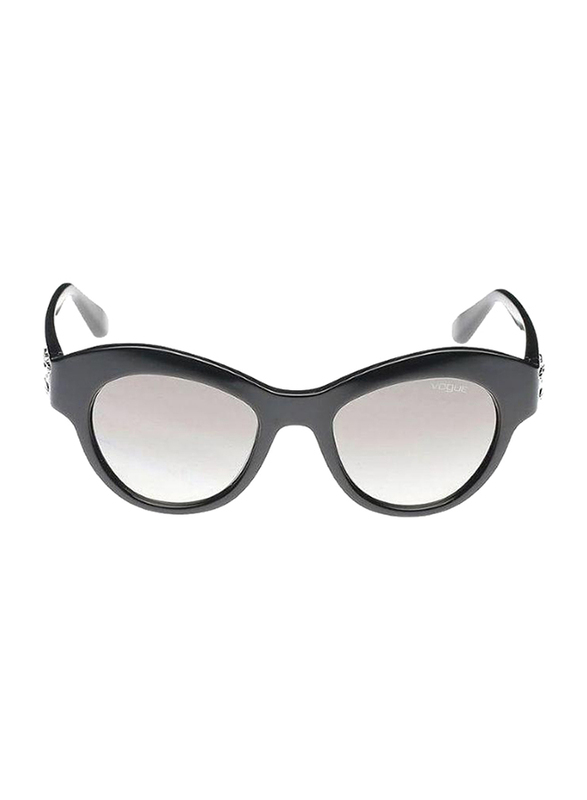 Vogue Full Rim Butterfly Black Sunglasses for Women, Grey Lens, VO2872S-W44/11, 50/19/135