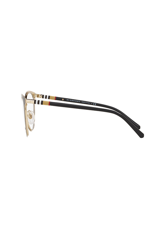 Burberry Full Rim Round Black/Gold Frame for Women, BU-1324-1262, 52/19/145