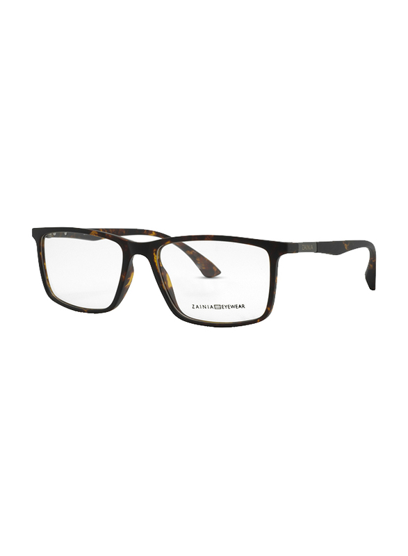 

Zainia Full-Rim Rectangle Turtle Computer Glasses for Men, with Blue Light Filter, Clear Lens, ZNF-Z1142-C404-BC, 54/18/140