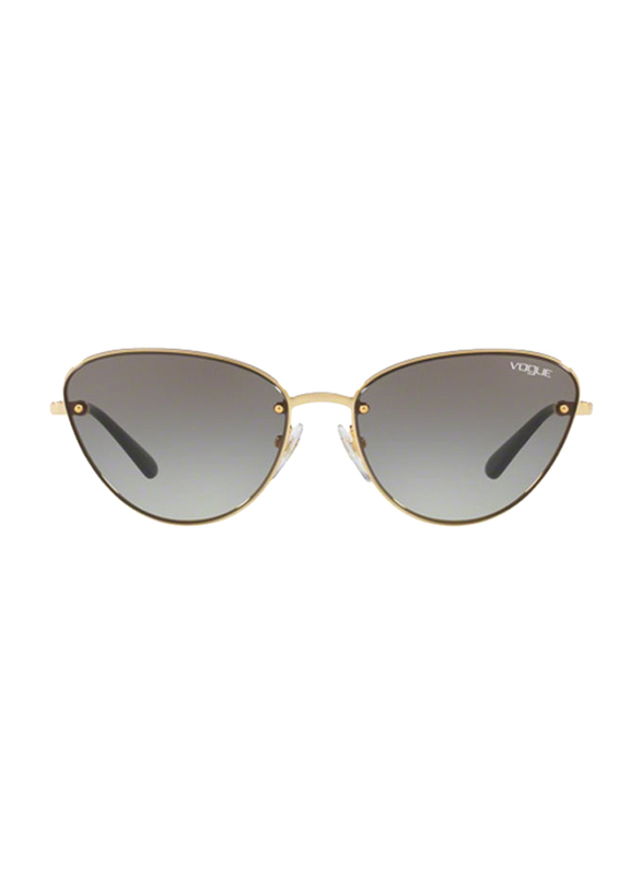 Vogue Full Rim Cat Eye Gold Sunglasses for Women, Black Lens, VO4111S-280/11, 57/16/135